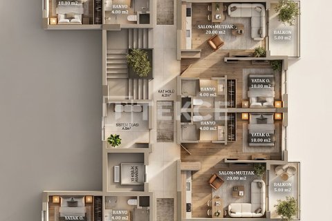 1+1 Lägenhet  i Dosemealti, Antalya, Turkiet Nr. 224789 - 21