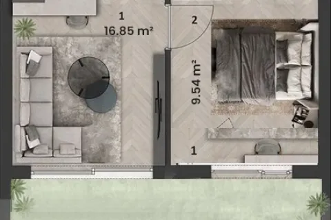 1+1 Wohnung  in Mugla, Türkei Nr. 220139 - 28