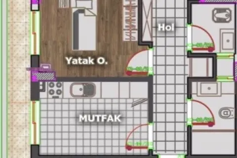 2+1 Leilighet i Mugla, Tyrkia Nr. 220144 - 16