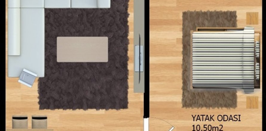 Leilighet  i Mugla, Tyrkia Nr. 224169