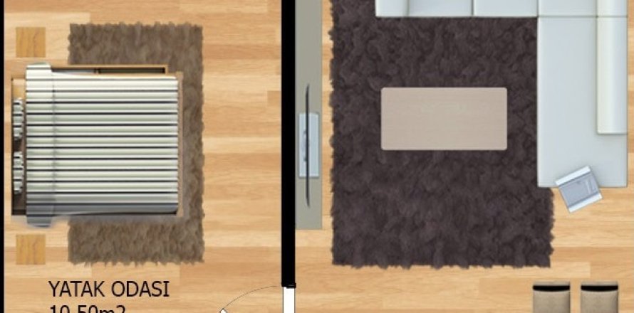 Leilighet  i Mugla, Tyrkia Nr. 224170