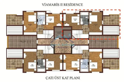 آپارتمان در  Mugla ، ترکیه 3 خوابه ، 135 متر مربع.  شماره 224059 - 20