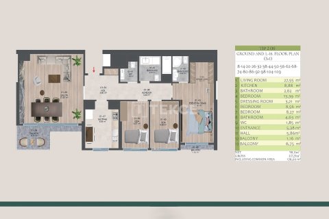 3+1 Wohnung in Istanbul, Türkei Nr. 217115 - 29