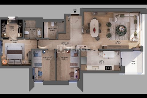 4+1 Leilighet  i Antalya, Tyrkia Nr. 227680 - 27
