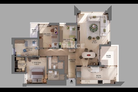 4+1 Leilighet  i Antalya, Tyrkia Nr. 227680 - 28