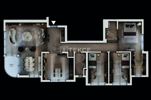 3+1 Lägenhet  i Antalya, Turkiet Nr. 227681 - 28