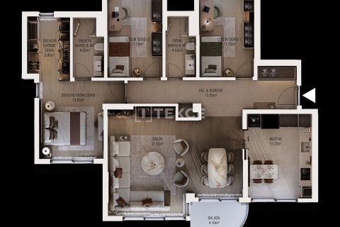 3+1 Lägenhet  i Antalya, Turkiet Nr. 227681 - 29