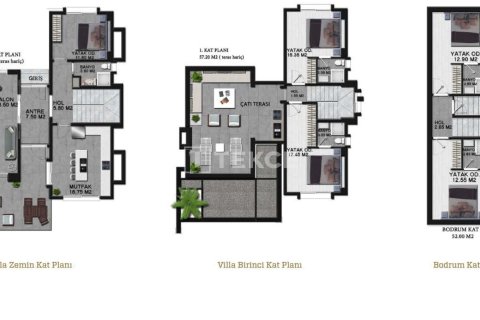 Продажа виллы  в Бодруме, Мугле, Турция 6+1, 270м2, №214769 – фото 30
