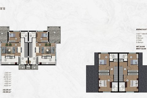 Продажа виллы в Измире, Турция 3+1, 140м2, №219854 – фото 21