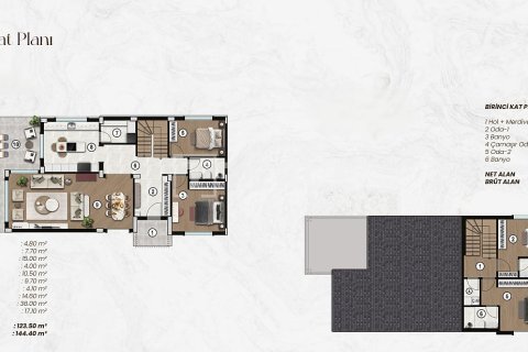 Продажа виллы в Измире, Турция 3+1, 140м2, №219854 – фото 22