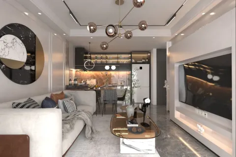 2+1 Lejlighed  i Alanya, Antalya, Tyrkiet Nr. 219541 - 2