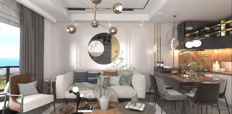 2+1 Lejlighed  i Alanya, Antalya, Tyrkiet Nr. 219541