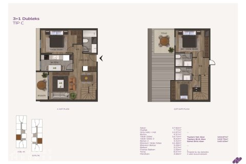 2+1 Lejlighed  i Istanbul, Tyrkiet Nr. 233033 - 14