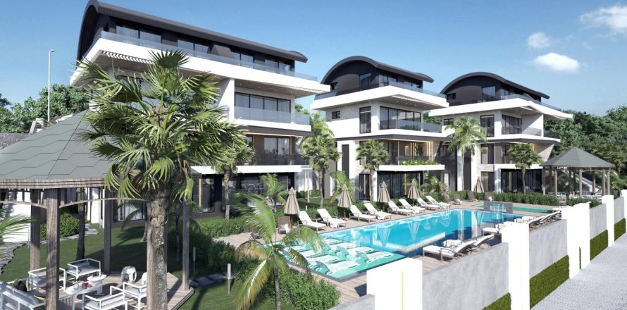 2+1 Lejlighed  i Alanya, Antalya, Tyrkiet Nr. 217371