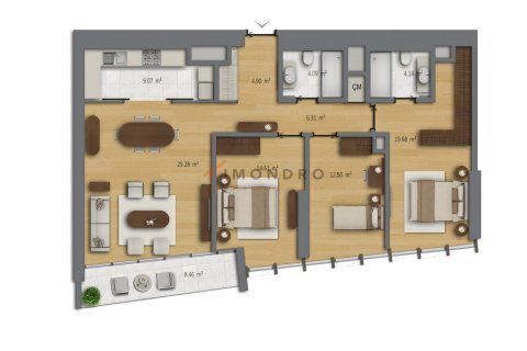 Apartment for sale in Sisli, Istanbul, Turkey, 3 bedrooms, 226m2, No. 216287 – photo 14