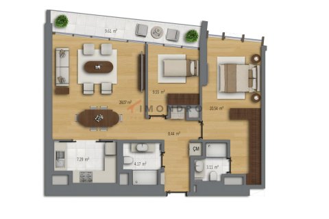 Apartment for sale in Sisli, Istanbul, Turkey, 2 bedrooms, 113m2, No. 216286 – photo 12