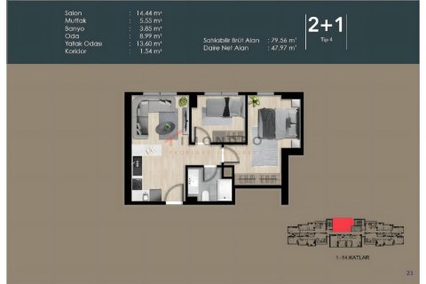 Daire 2+1 İstanbul, Türkiye №227191 - 11