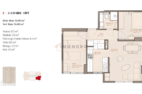 2+1 Wohnung in Kadikoy, Istanbul, Türkei Nr. 227657 - 14