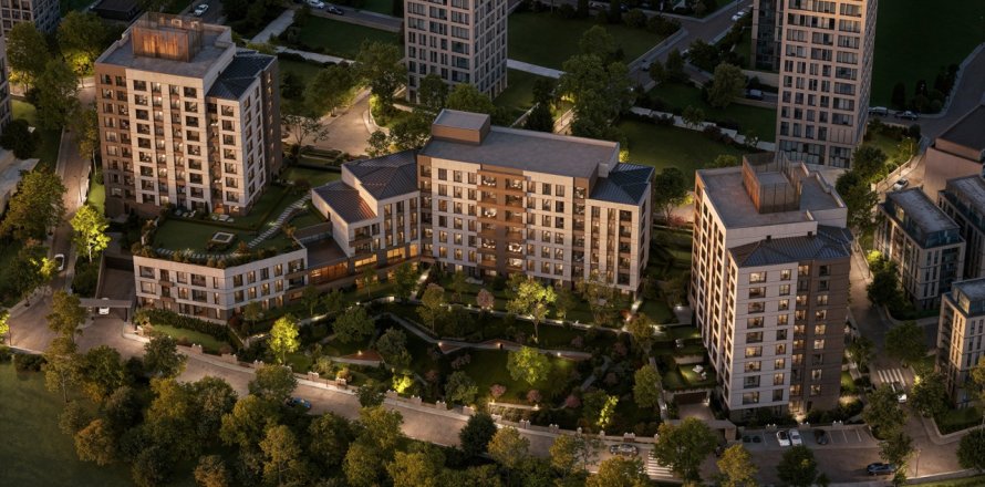 Квартира  2-х ком. в Аташехир, Стамбул, Турция №223221