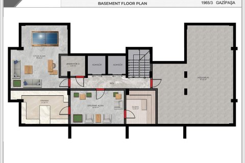 1+1 Wohnung in Gazipasa, Antalya, Türkei Nr. 229101 - 18