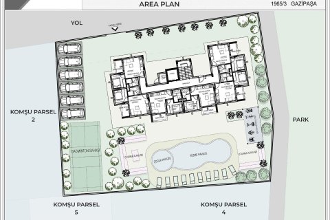 1+1 Wohnung in Gazipasa, Antalya, Türkei Nr. 229101 - 17