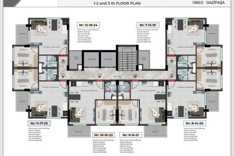 1+1 Wohnung in Gazipasa, Antalya, Türkei Nr. 229101 - 20