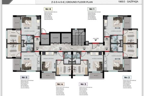 1+1 Wohnung in Gazipasa, Antalya, Türkei Nr. 229101 - 19