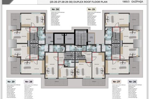 1+1 Wohnung in Gazipasa, Antalya, Türkei Nr. 229101 - 22