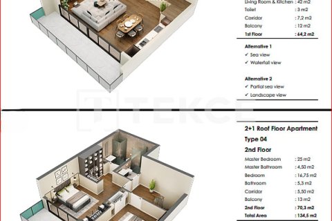 3+1 Wohnung in Antalya, Türkei Nr. 215047 - 30