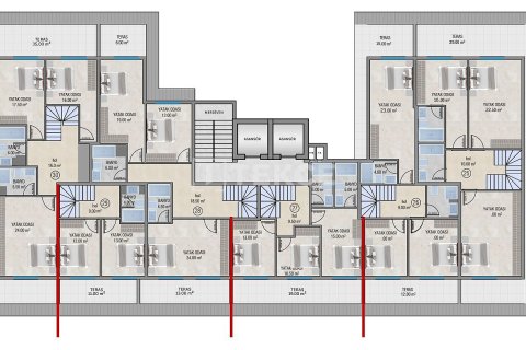 Продажа квартиры  в Аланье, Анталье, Турция 1+1, 56м2, №215455 – фото 17