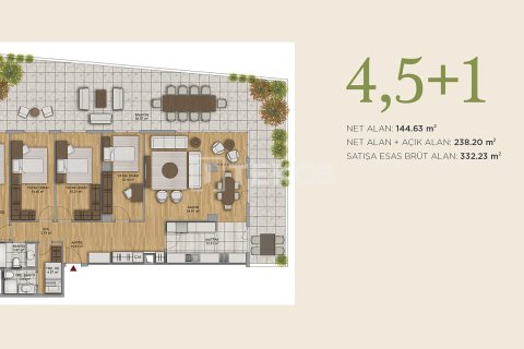 آپارتمان در Ankara ، ترکیه 4 خوابه ، 333 متر مربع. شماره 214888 - 18