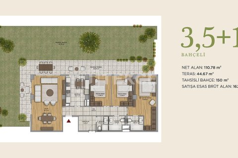 آپارتمان در Ankara ، ترکیه 4 خوابه ، 333 متر مربع. شماره 214888 - 16