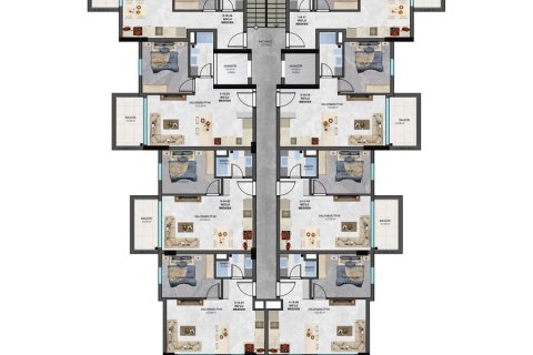 Daire 1+1 Konaklı, Antalya, Türkiye №83641 - 19