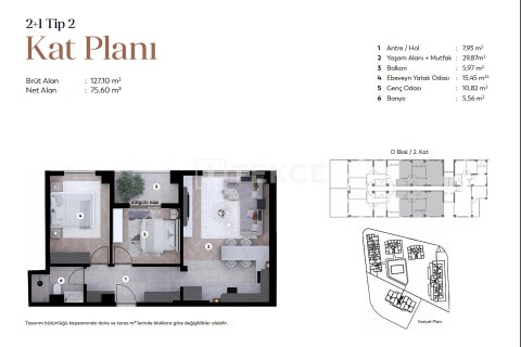 1+1 Lägenhet  i Bursa, Turkiet Nr. 216092 - 19