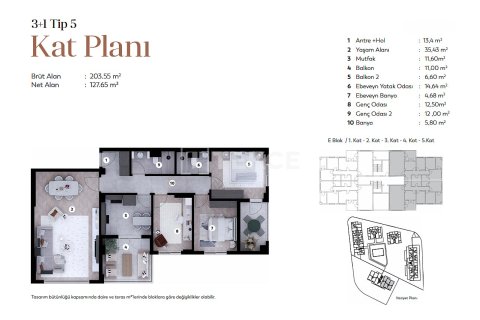 3+1 Lägenhet  i Bursa, Turkiet Nr. 216094 - 26