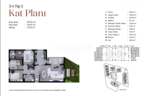 3+1 Lägenhet  i Bursa, Turkiet Nr. 216094 - 23