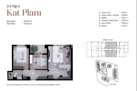 3+1 Lägenhet  i Bursa, Turkiet Nr. 216094 - 19