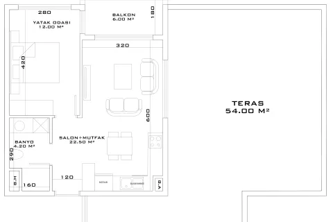 1+1 Lägenhet i Aksu, Antalya, Turkiet Nr. 220752 - 26