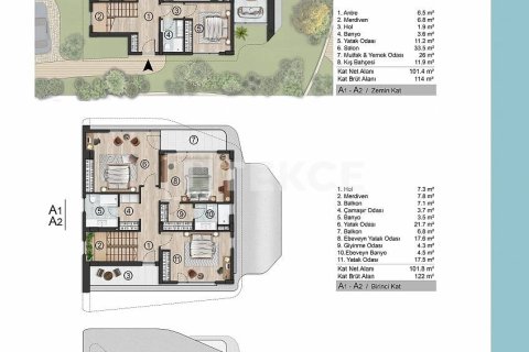 ویلا در Girne ، ترکیه 3 خوابه ، 130 متر مربع. شماره 219743 - 17