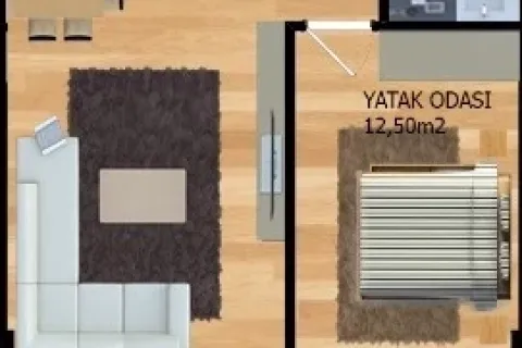 1+1 Lejlighed  i Alanya, Antalya, Tyrkiet Nr. 220422 - 28