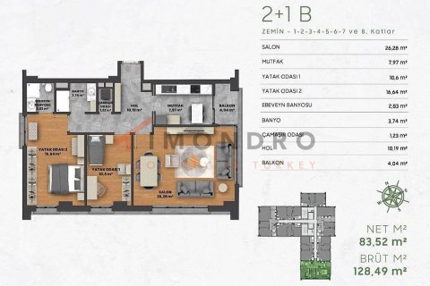 Daire 1+1 Kâğıthane, İstanbul, Türkiye №221653 - 27