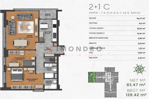 Daire 1+1 Kâğıthane, İstanbul, Türkiye №221653 - 26