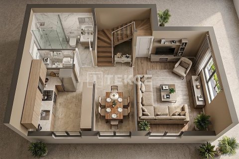 3+1 Villa i Fethiye, Mugla, Tyrkia Nr. 238075 - 8