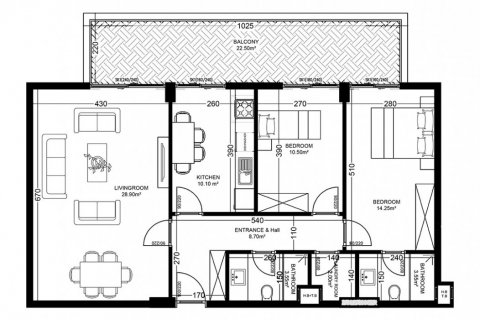 2+1 Apartment in Yekta Golden Valley, Oba, Antalya, Turkey No. 167684