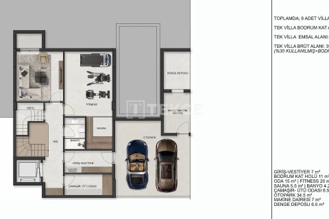 5+2 Villa  i Antalya, Tyrkia Nr. 228547 - 17