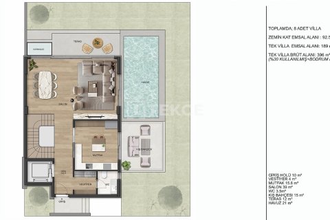 5+2 Villa  i Antalya, Tyrkia Nr. 228547 - 19
