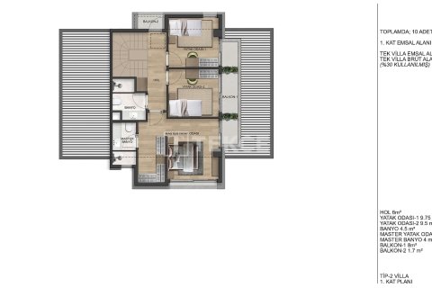 3+1 Villa i Antalya, Tyrkia Nr. 228548 - 18