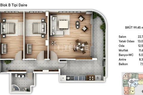 2+1 Leilighet i Cinarcik, Yalova, Tyrkia Nr. 214886 - 7