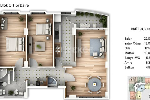 2+1 Leilighet i Cinarcik, Yalova, Tyrkia Nr. 214886 - 8