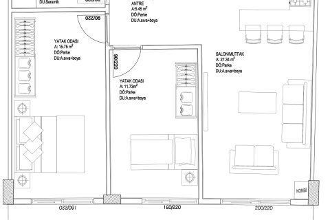 Продажа квартиры  в Мугле, Турция, 52м2, №224272 – фото 4